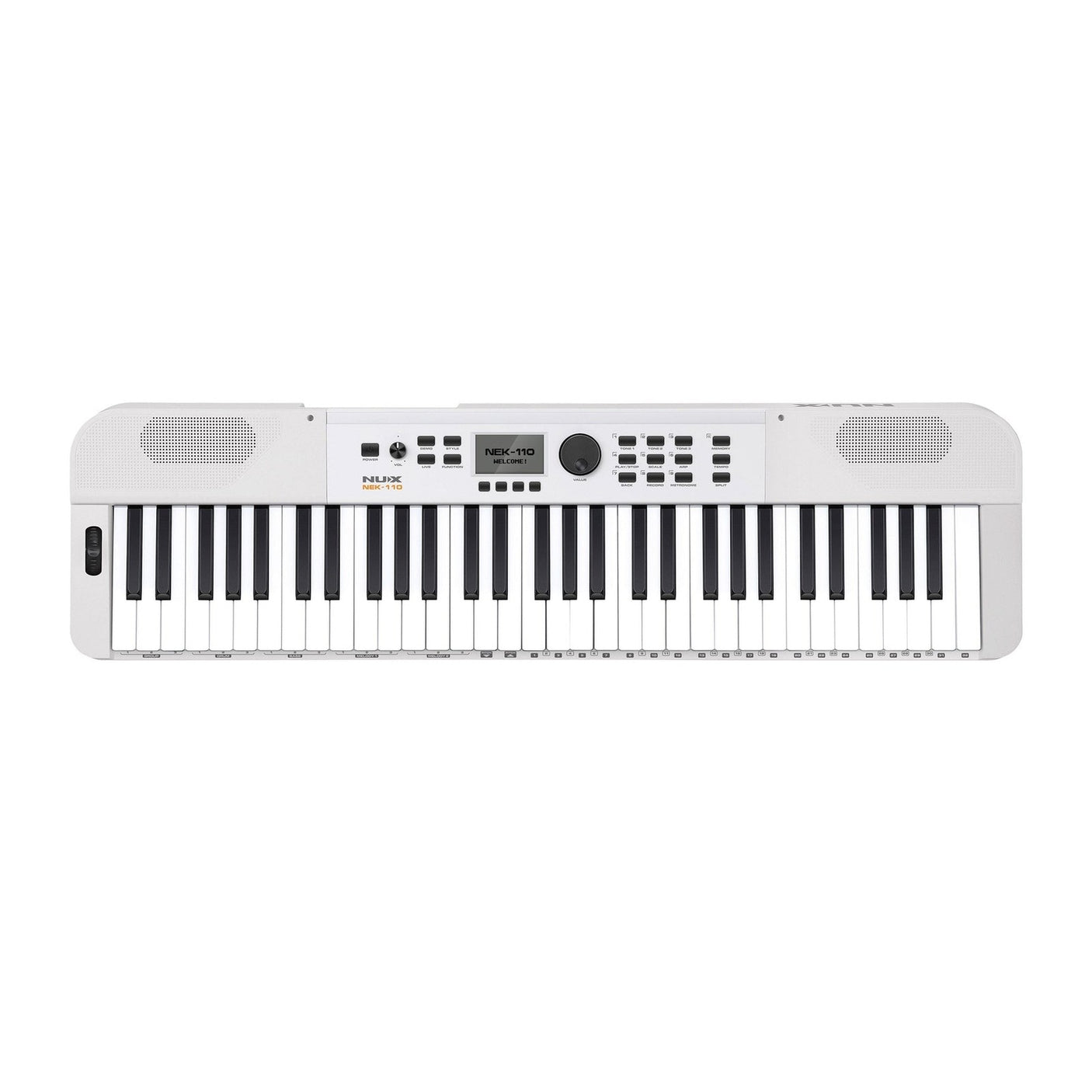 NUX NEK-110 61-Key Portable Keyboard - White 1
