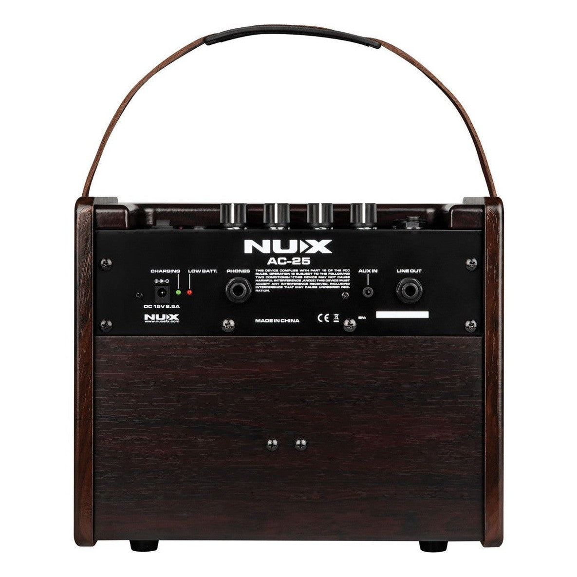 NUX AC-25 Acoustic Amplifier - Rear