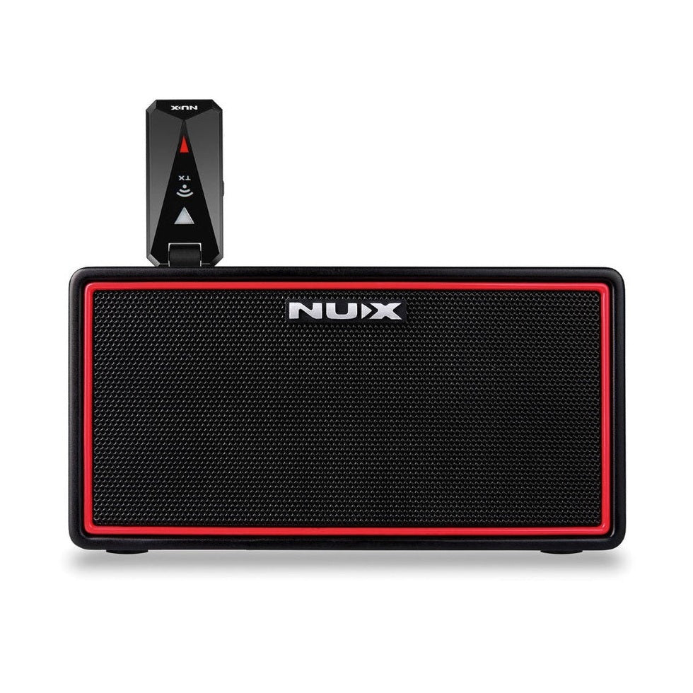 NUX Mighty Air Amplifier Front View with Transmitter Unit
