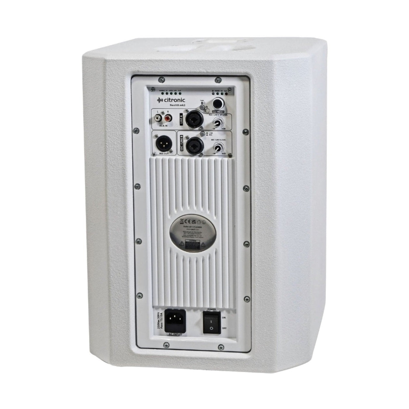 Citronic Neolith MK2 Portable Column PA System with Bluetooth - White 4