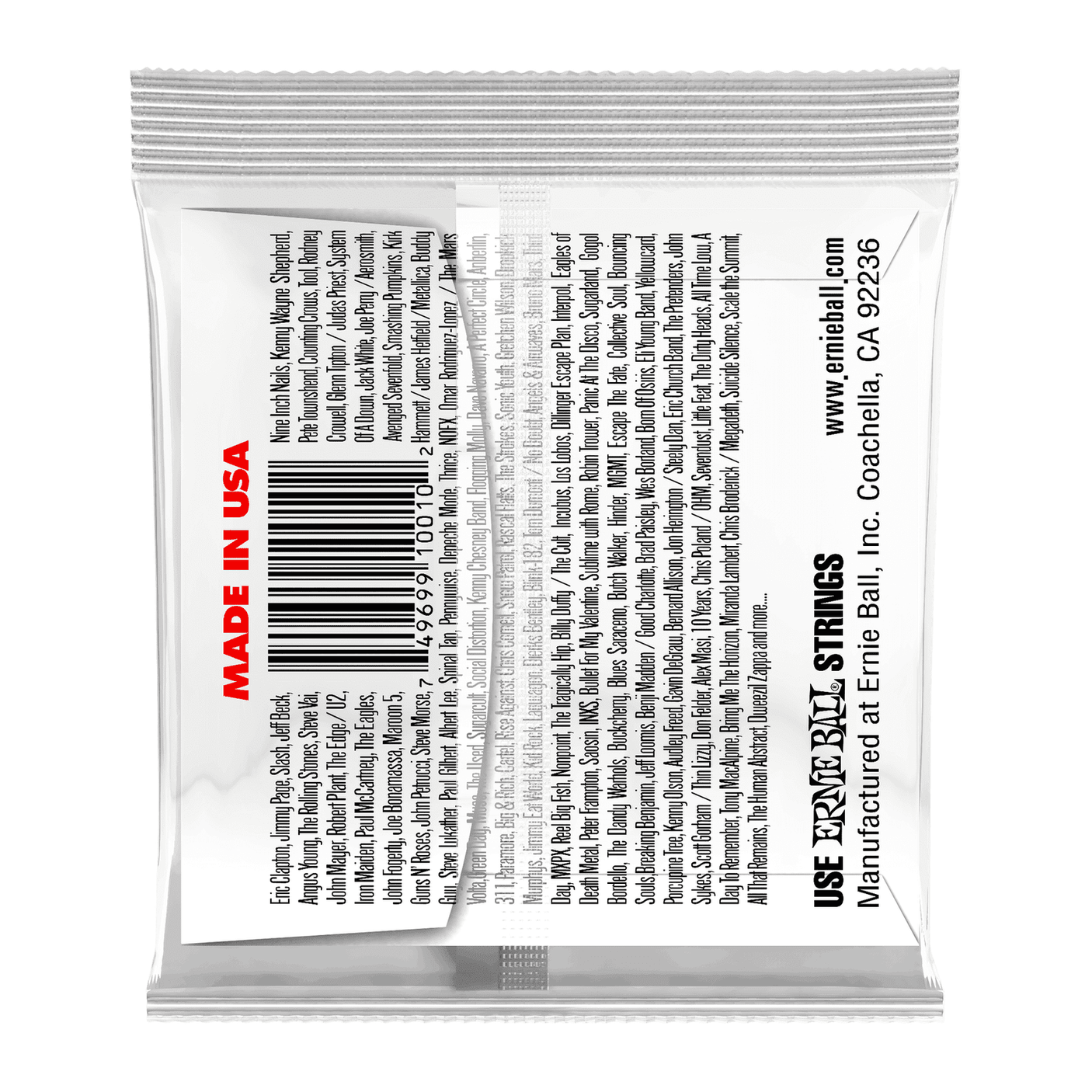 Ernie Ball .010 Plain Steel Electric or Acoustic Single Guitar String 2