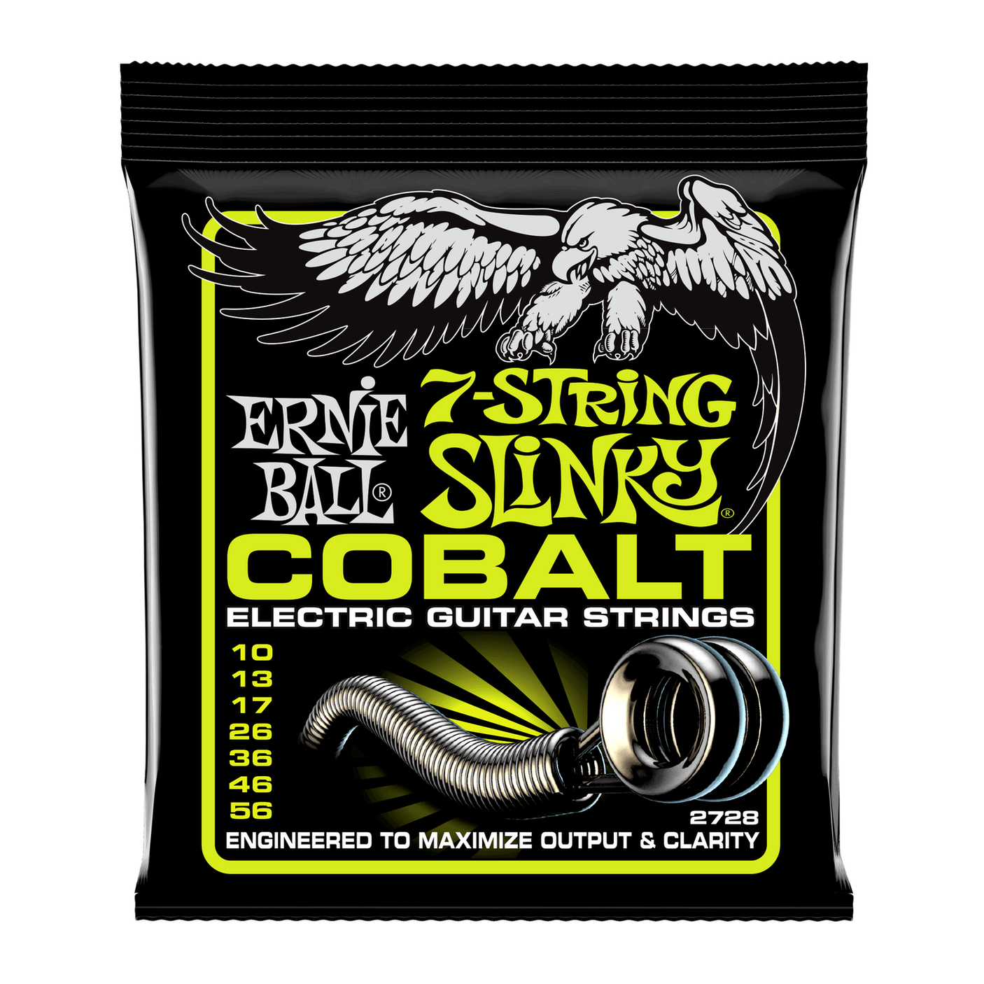 Ernie Ball 7-String Regular Slinky Cobalt Electric Guitar Strings 10-56 1
