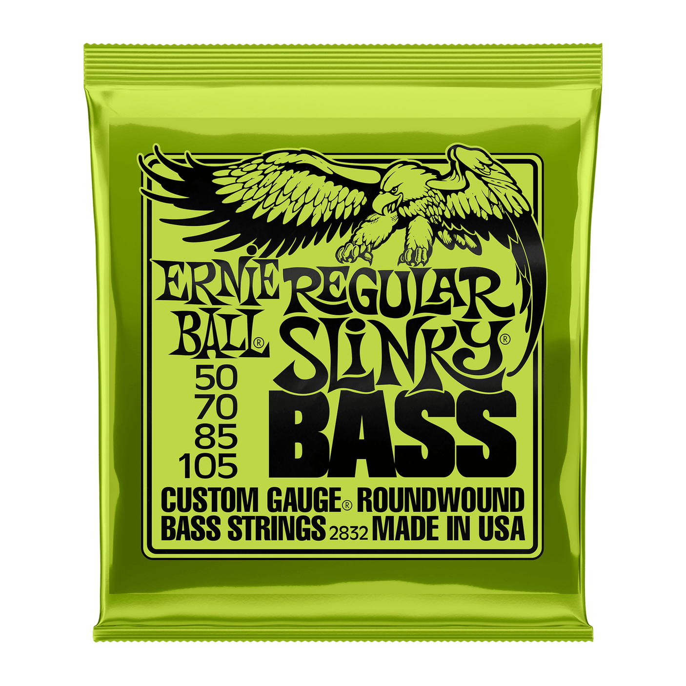 Ernie Ball Regular Slinky Nickel Wound Bass Guitar Strings .050 - .105 1