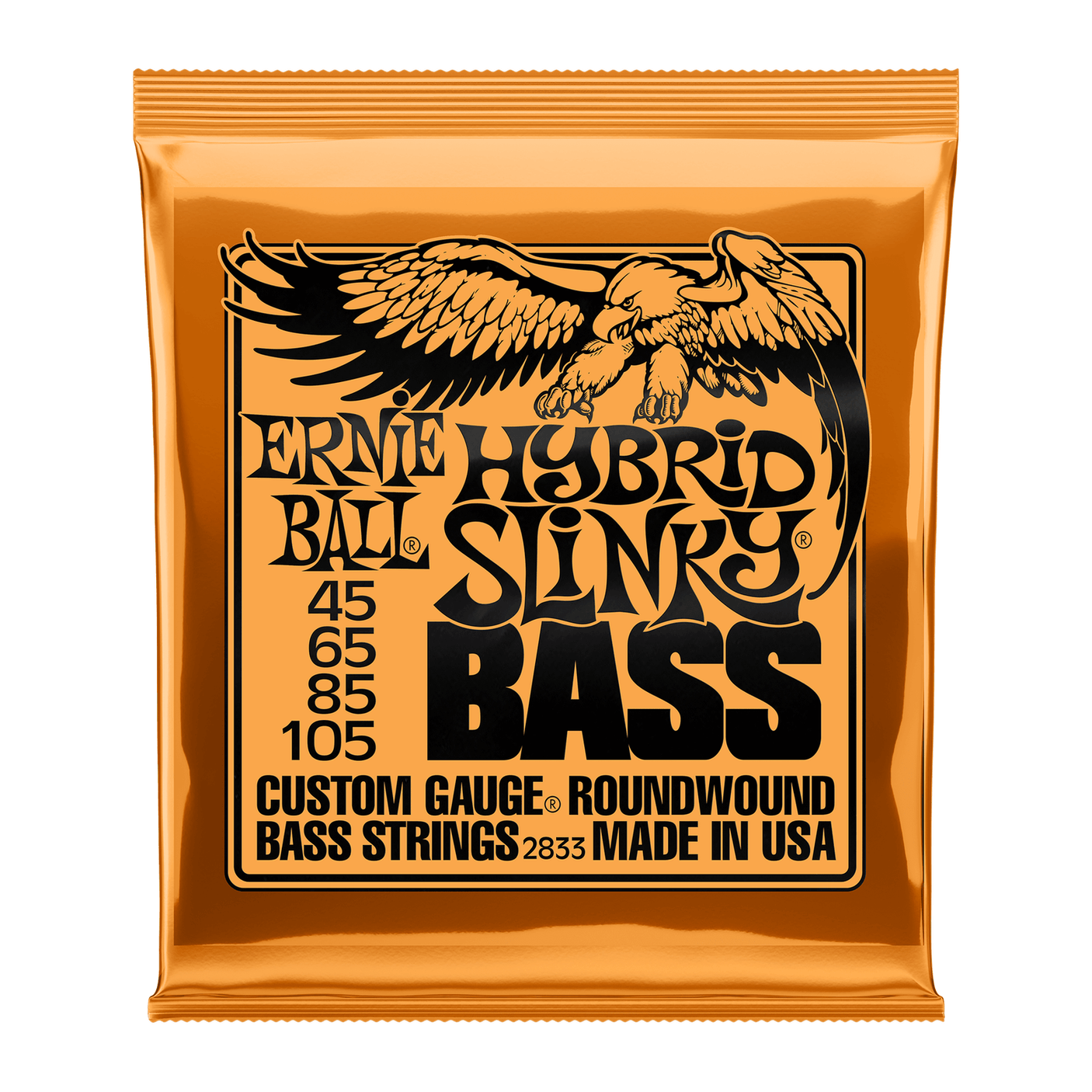 Ernie Ball Hybrid Slinky Nickel Wound Bass Guitar Strings .045 - .105 1