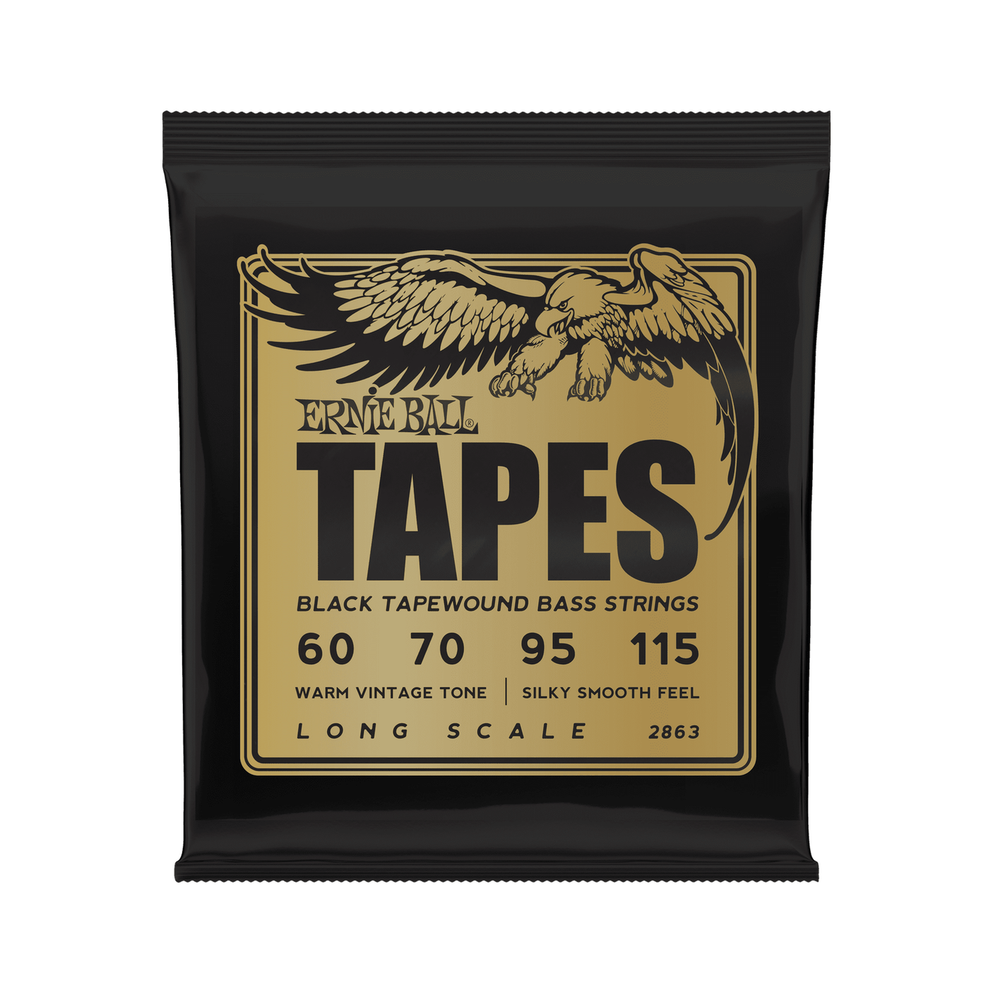 Ernie Ball Bass Tapes Long Scale Tapewound Bass Guitar Strings .060 - 0.115 1