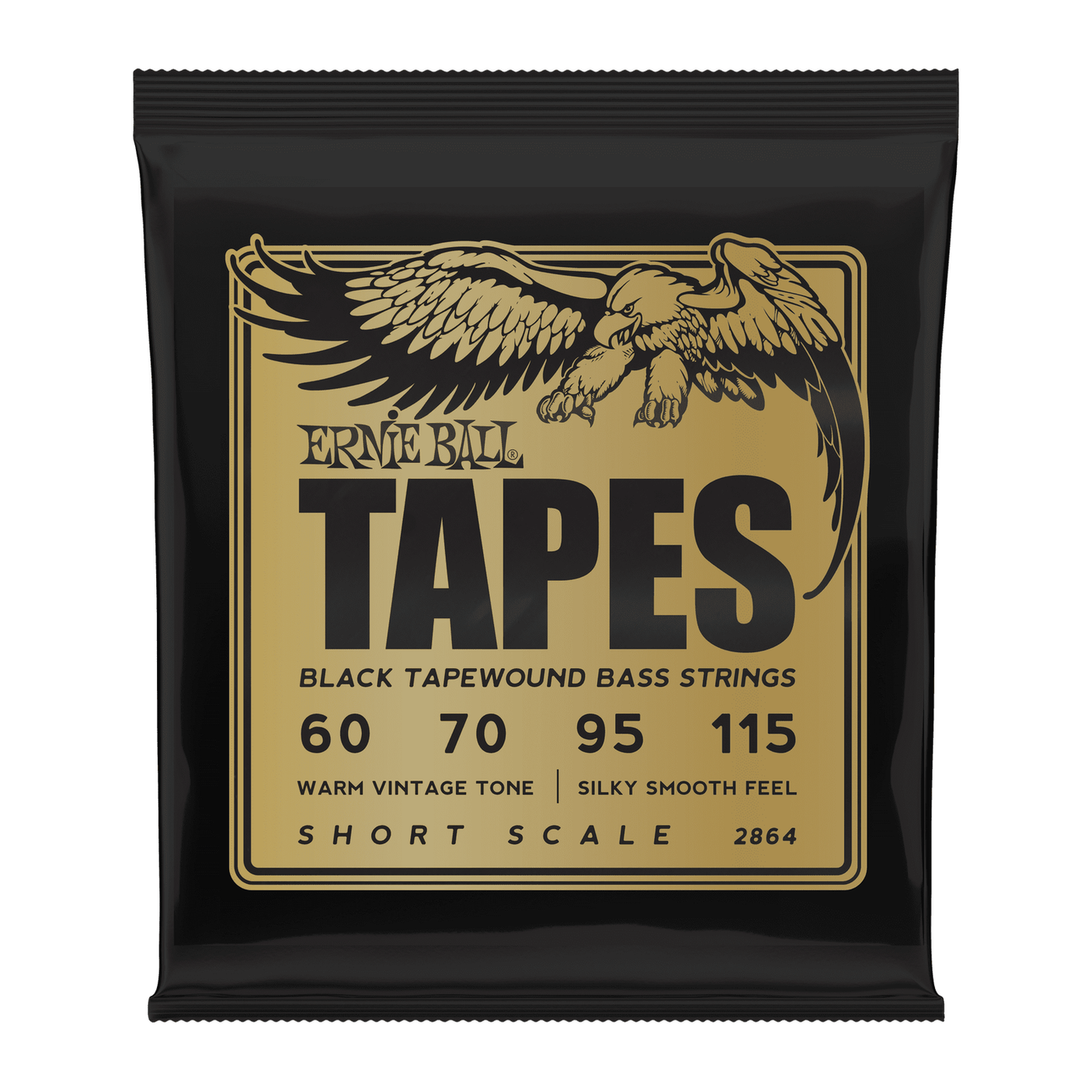Ernie Ball Bass Tapes Short Scale Tapewound Bass Guitar Strings .060 - 0.115 1