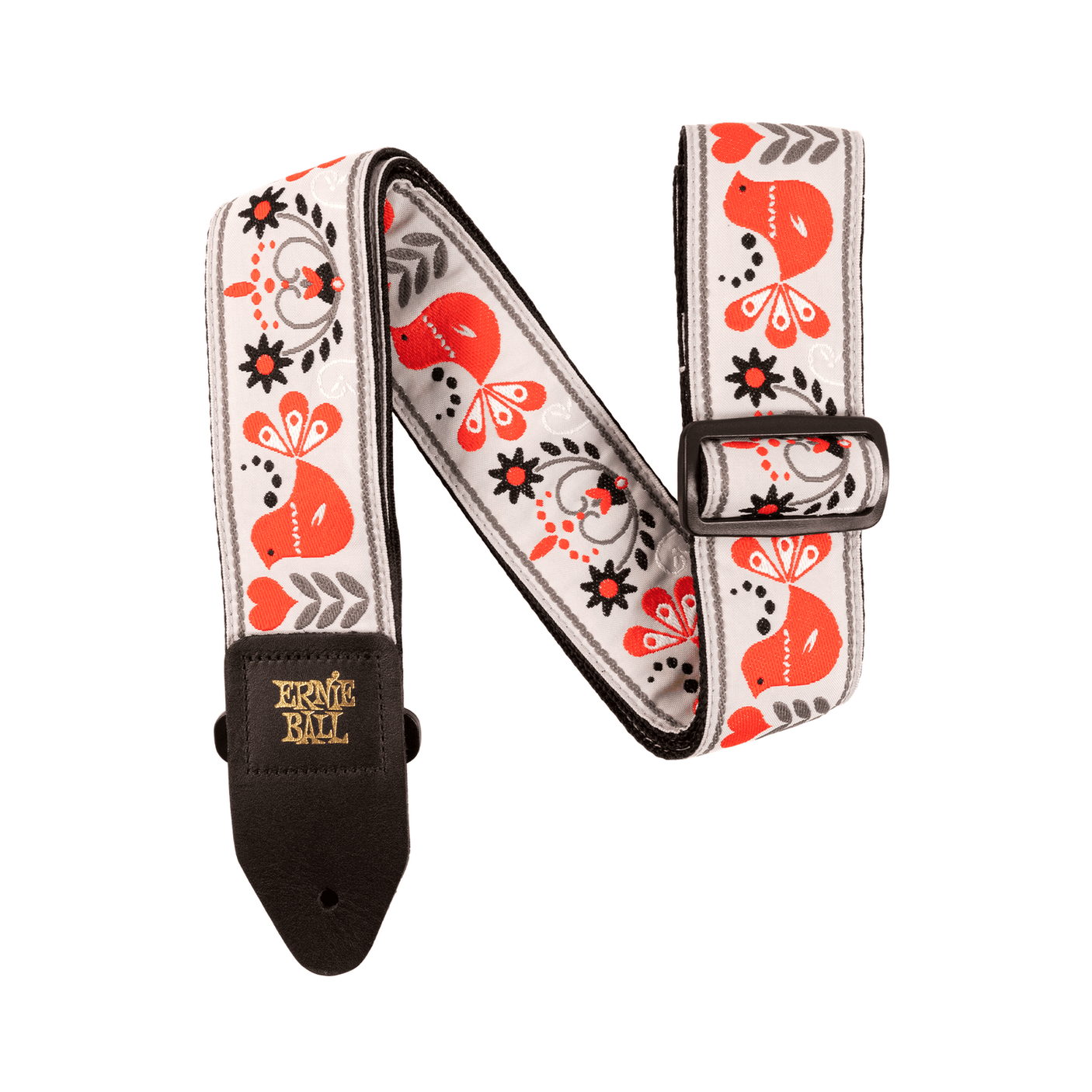 Ernie Ball Jacquard Guitar Strap - Red Bird Winter P04689 1