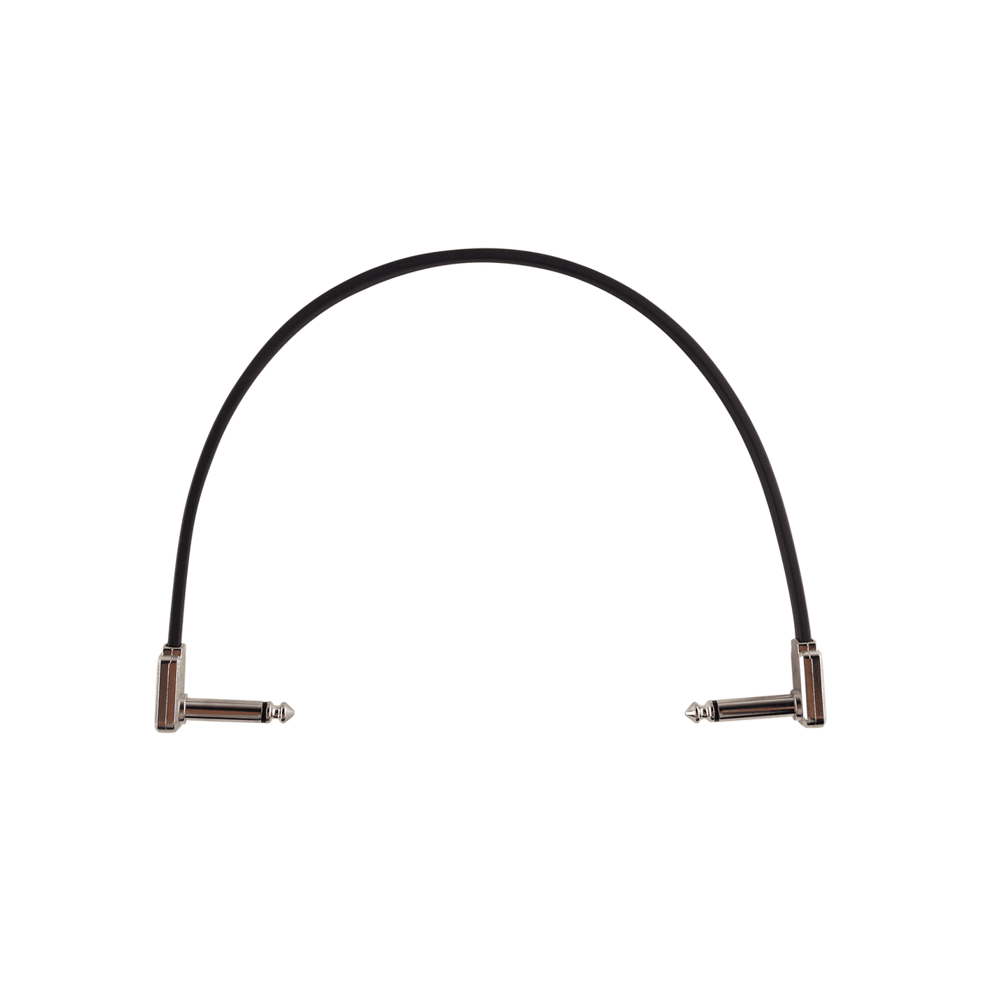 Ernie Ball Single Flat Ribbon Patch Cable - Black 0.30m / 1ft 1