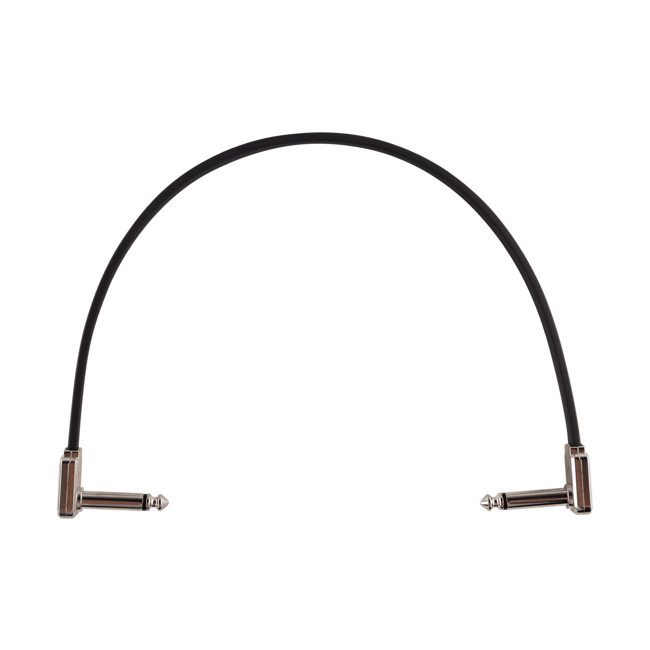 Ernie Ball Single Flat Ribbon Patch Cable - Black 0.30m / 1ft 1