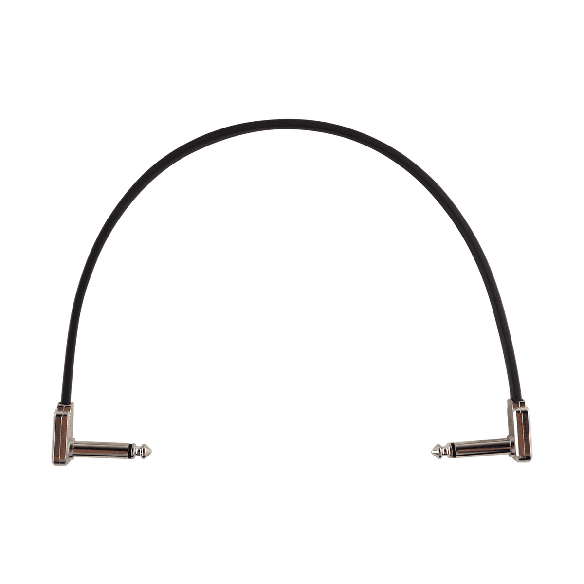 Ernie Ball Single Flat Ribbon Patch Cable - Black 0.30m / 1ft 1