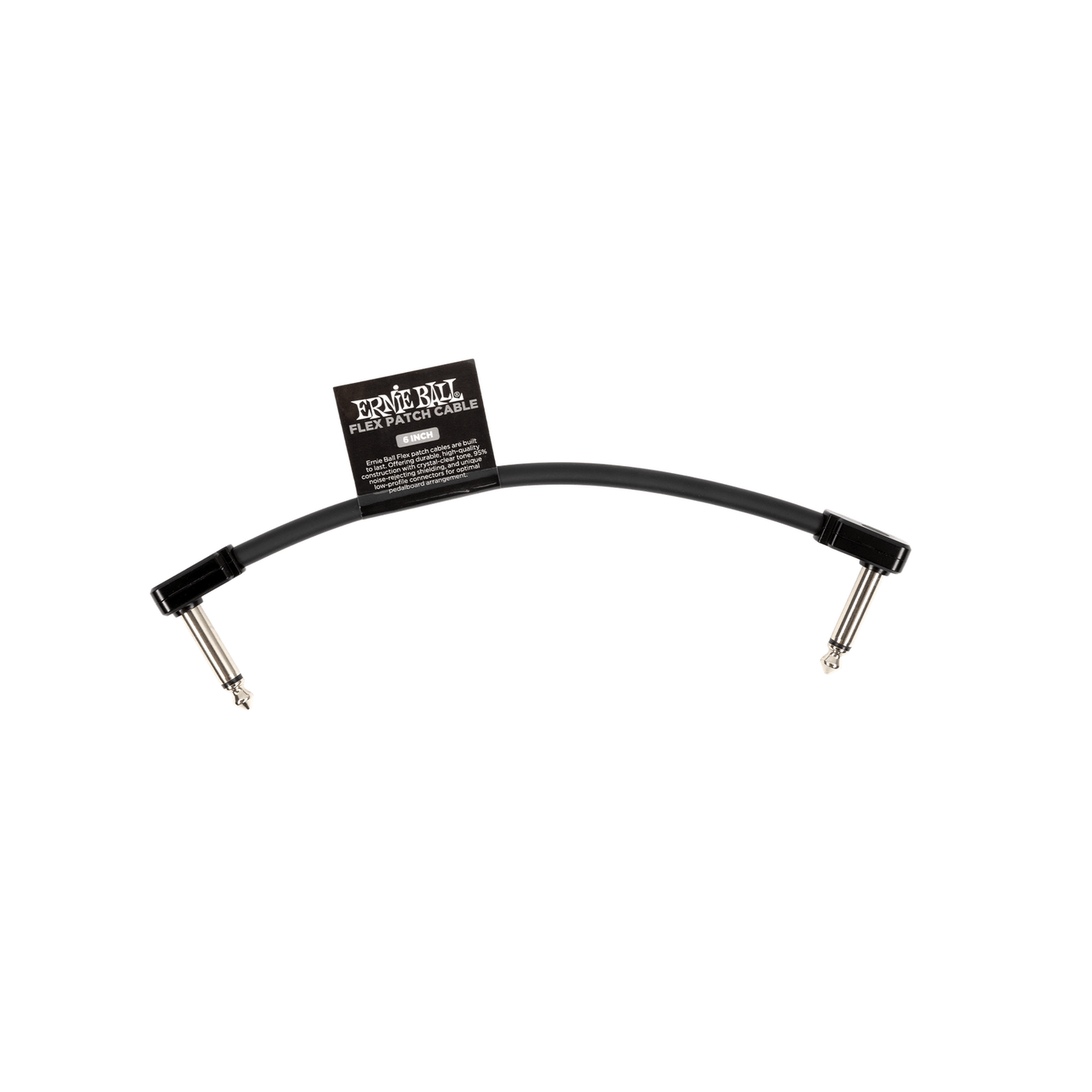 Ernie Ball Flex Patch Cable - Black 15.24cm / 6" 1