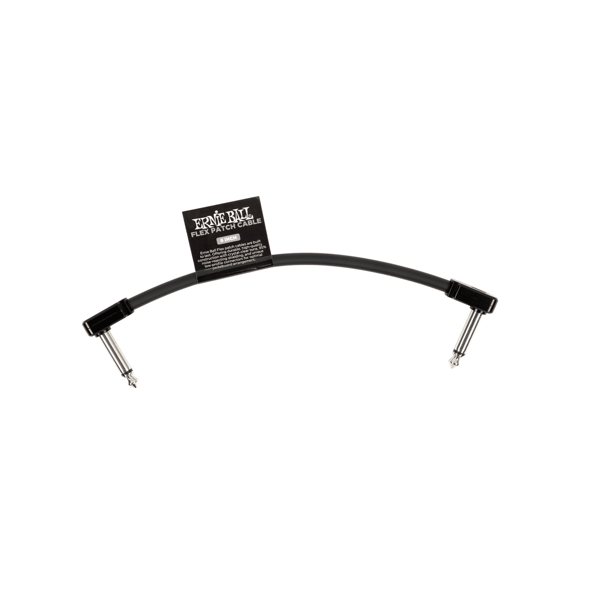Ernie Ball Flex Patch Cable - Black 15.24cm / 6" 1