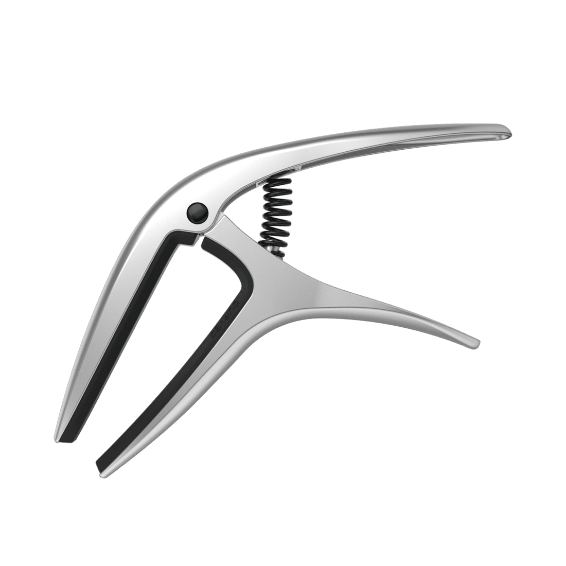 Ernie Ball Axis Capo, Dual Radius Design, Silver 1