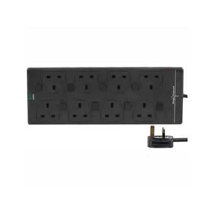 Pro-Elec 8-Gang Switched Surge Protected Extension Lead 3m – Black – PELB1940 1