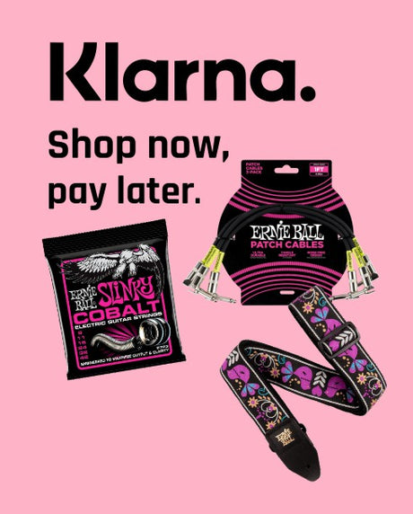 Pay in 3 with Klarna for your Ernie Ball Patch cables straps and guitar strings