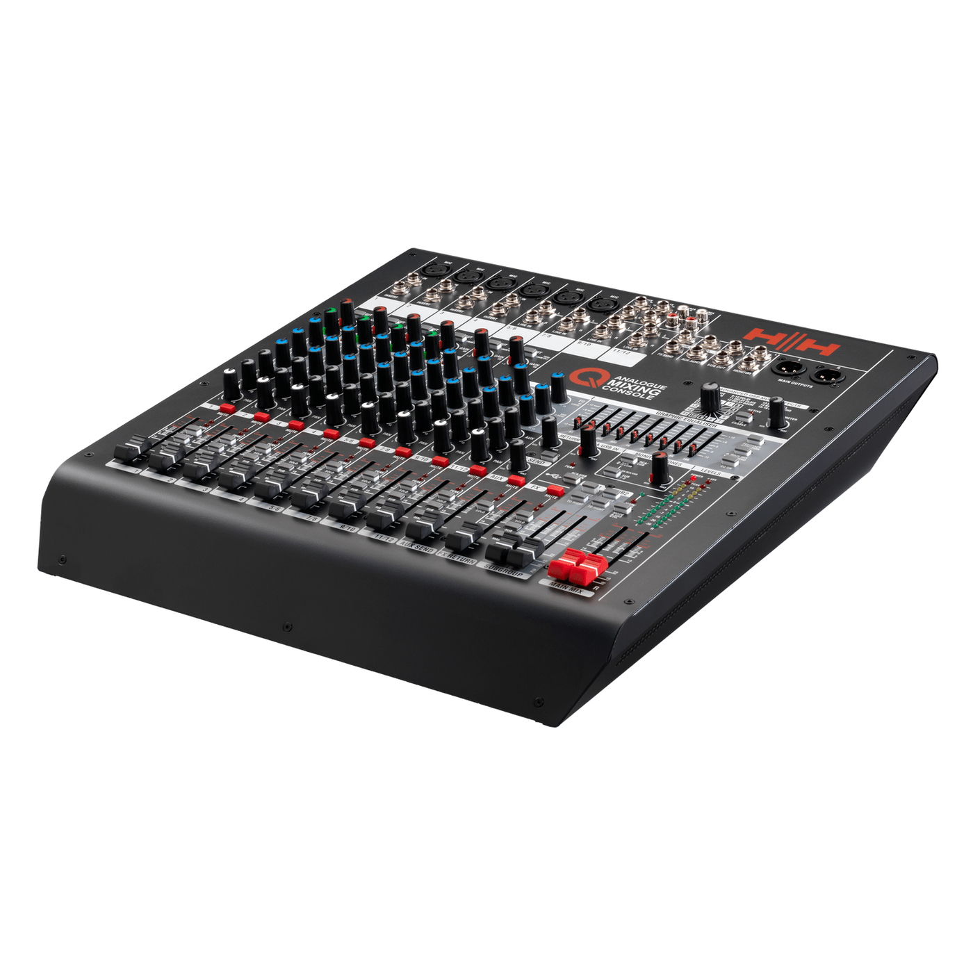 HH Audio Q-Series Q12FX - Professional 12-Channel Analogue Mixer with DSP 2
