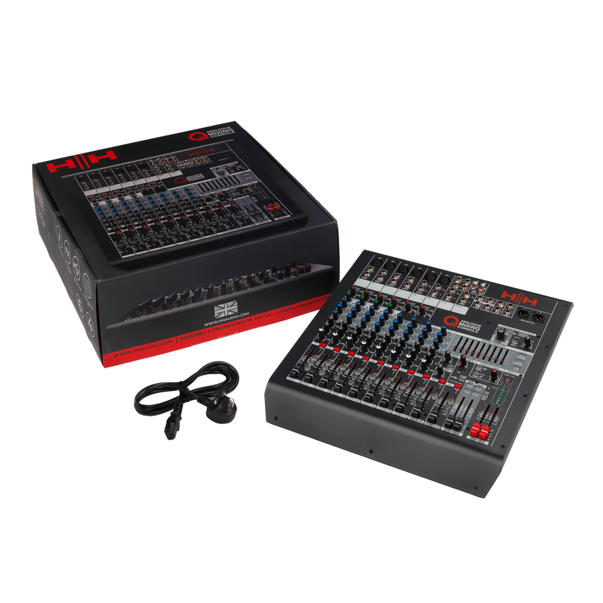 HH Audio Q-Series Q12FX - Professional 12-Channel Analogue Mixer with DSP 5