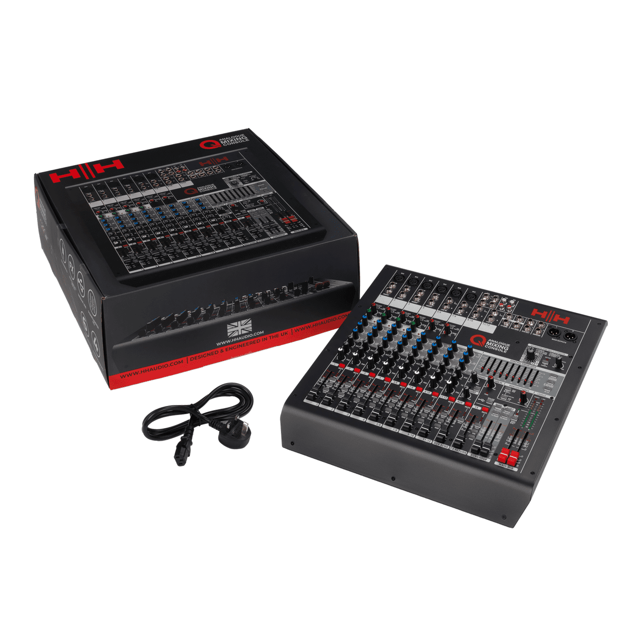 HH Audio Q-Series Q12FX - Professional 12-Channel Analogue Mixer with DSP 6