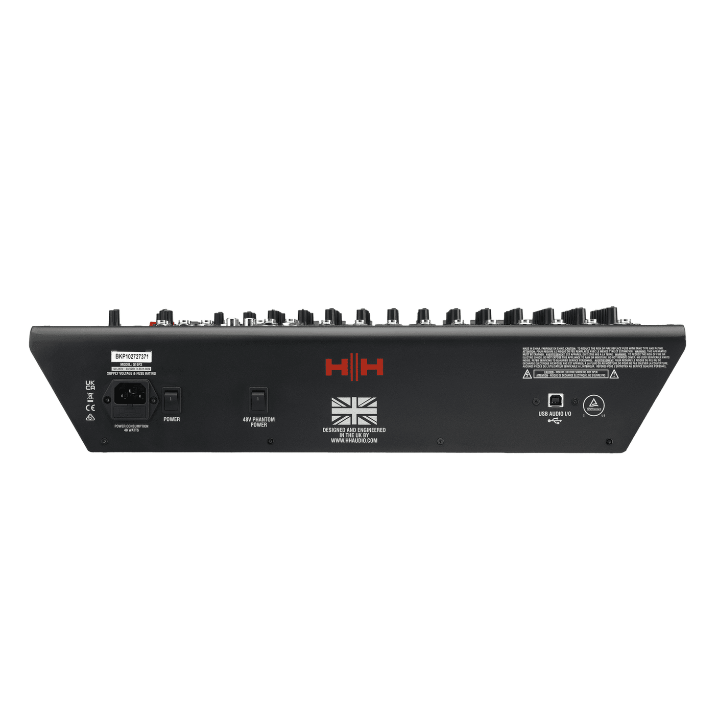 HH Audio Q-Series Q16FX - Professional 16-Channel Analogue Mixer with DSP 5
