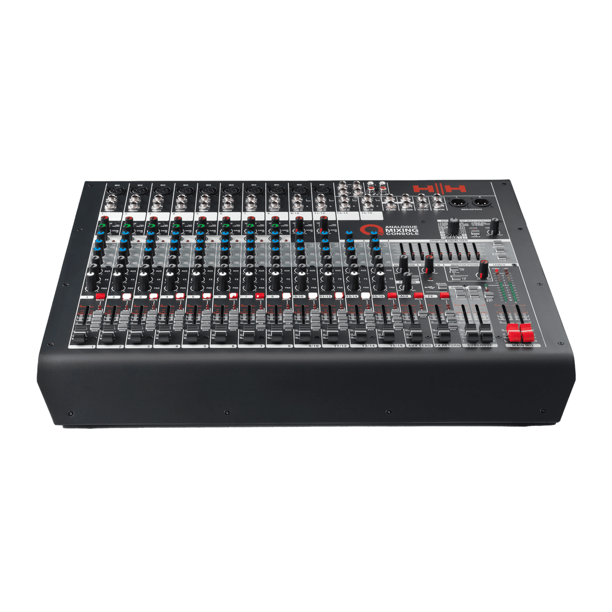 HH Audio Q-Series Q16FX - Professional 16-Channel Analogue Mixer with DSP 2