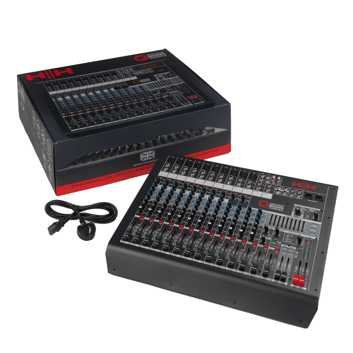 HH Audio Q-Series Q16FX - Professional 16-Channel Analogue Mixer with DSP 9