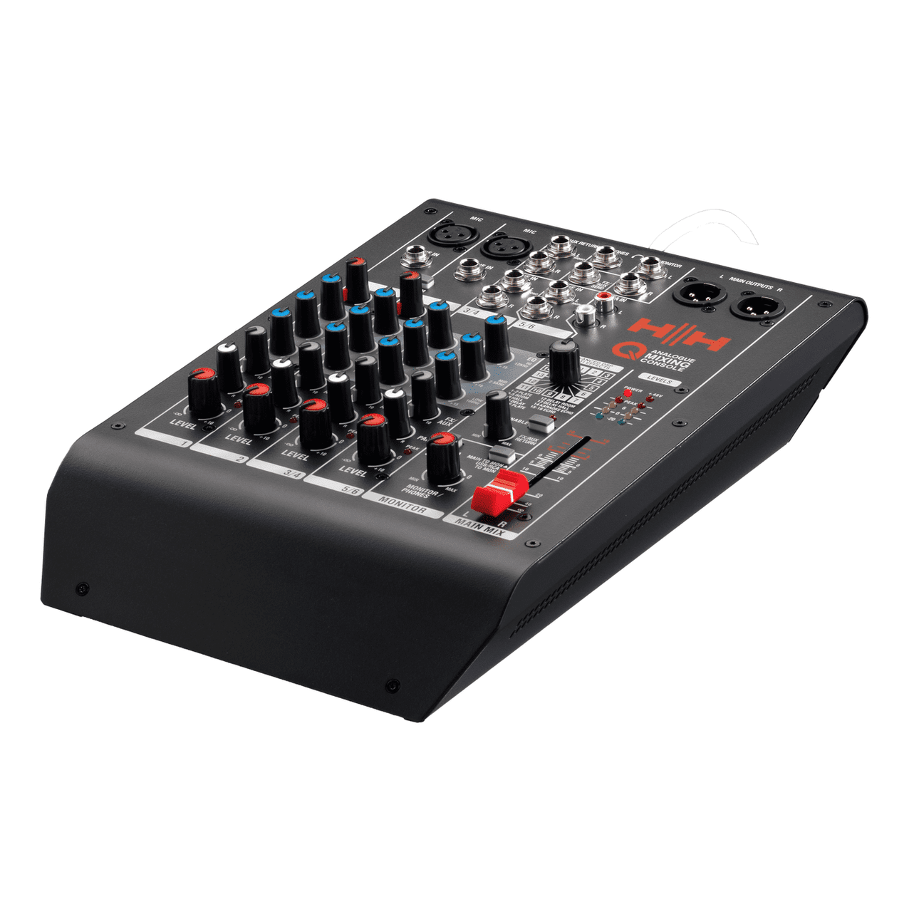 HH Audio Q-Series Q6FX - Professional 6-Channel Analogue Mixer with DSP 4