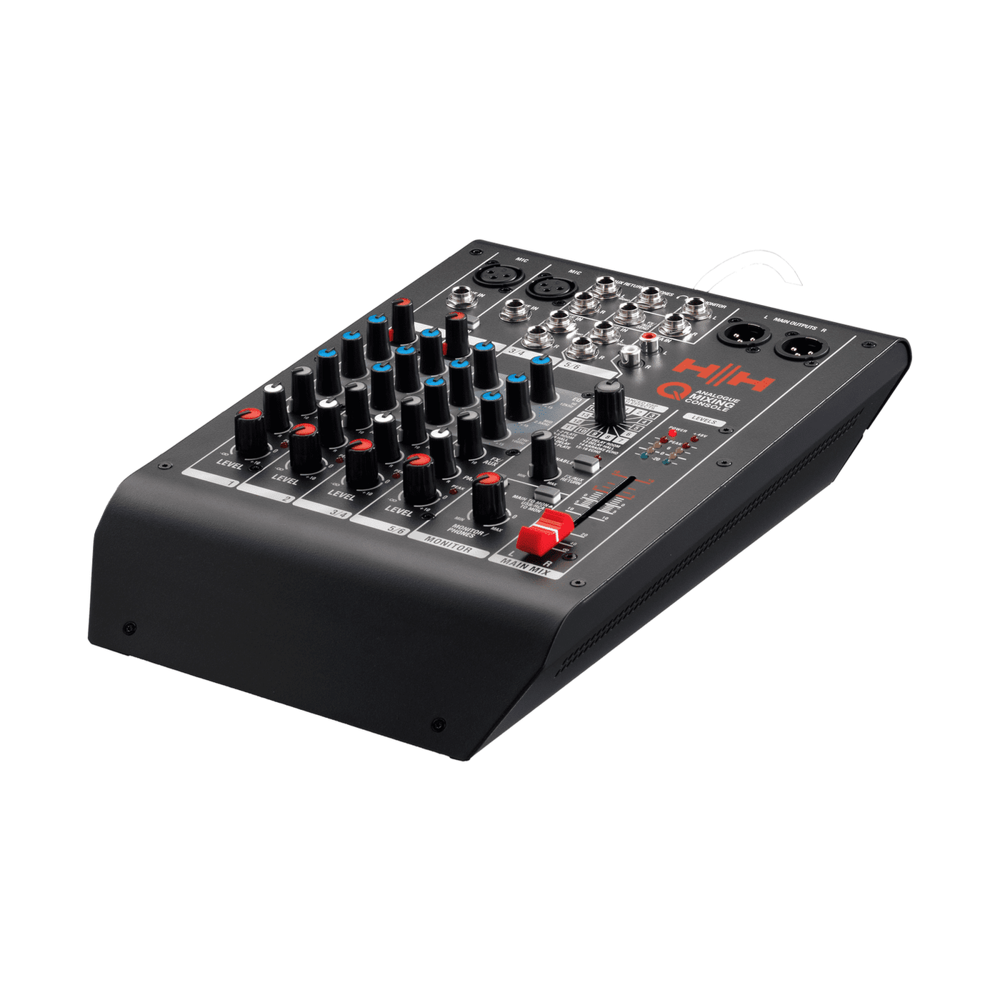 HH Audio Q-Series Q6FX - Professional 6-Channel Analogue Mixer with DSP 4