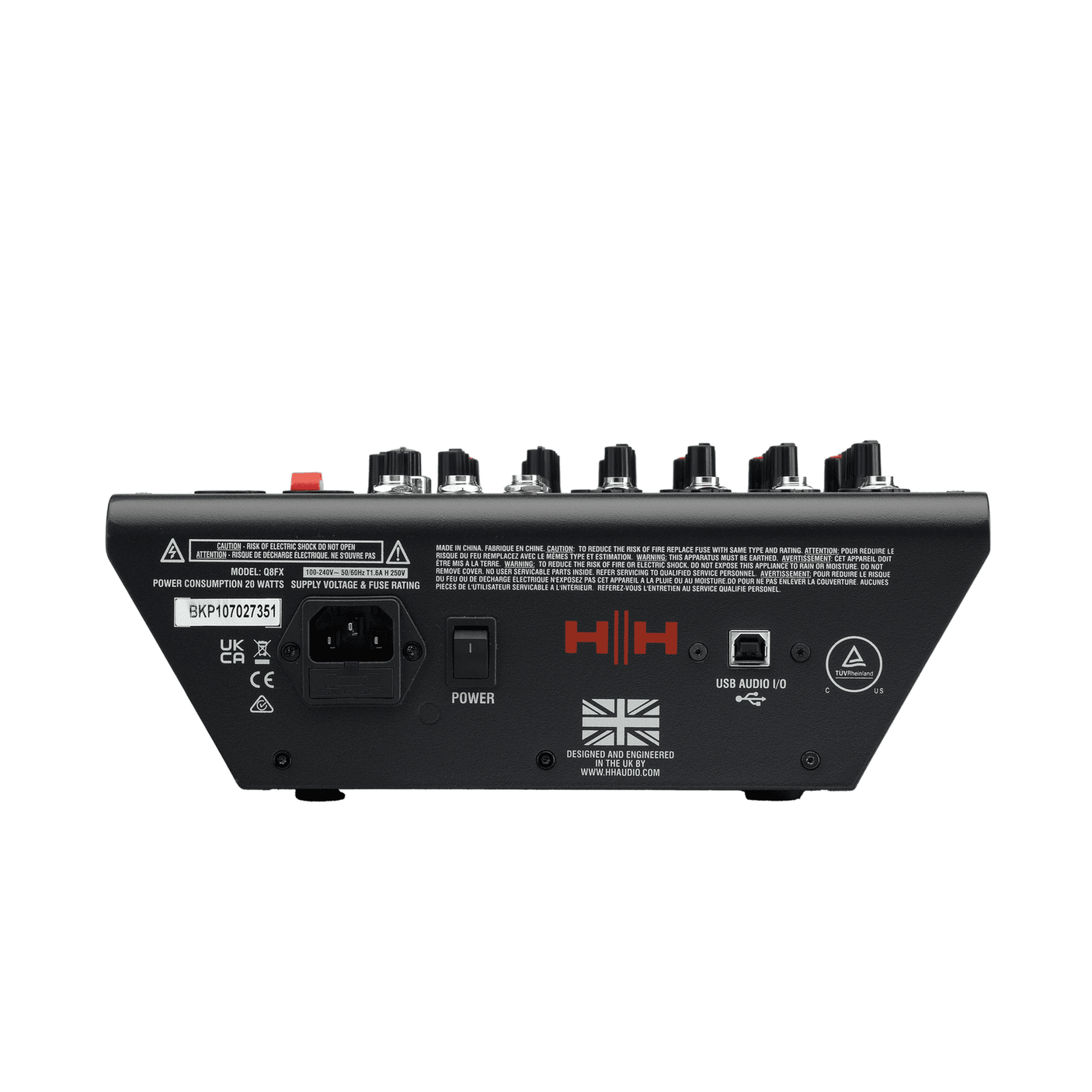 HH TRE-1201 12" Active PA Speakers & Q8FX 8-Channel Mixer Bundle 3