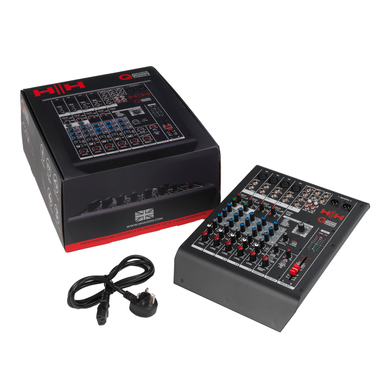 HH Audio Q-Series Q8FX - Professional 8-Channel Analogue Mixer with DSP 7