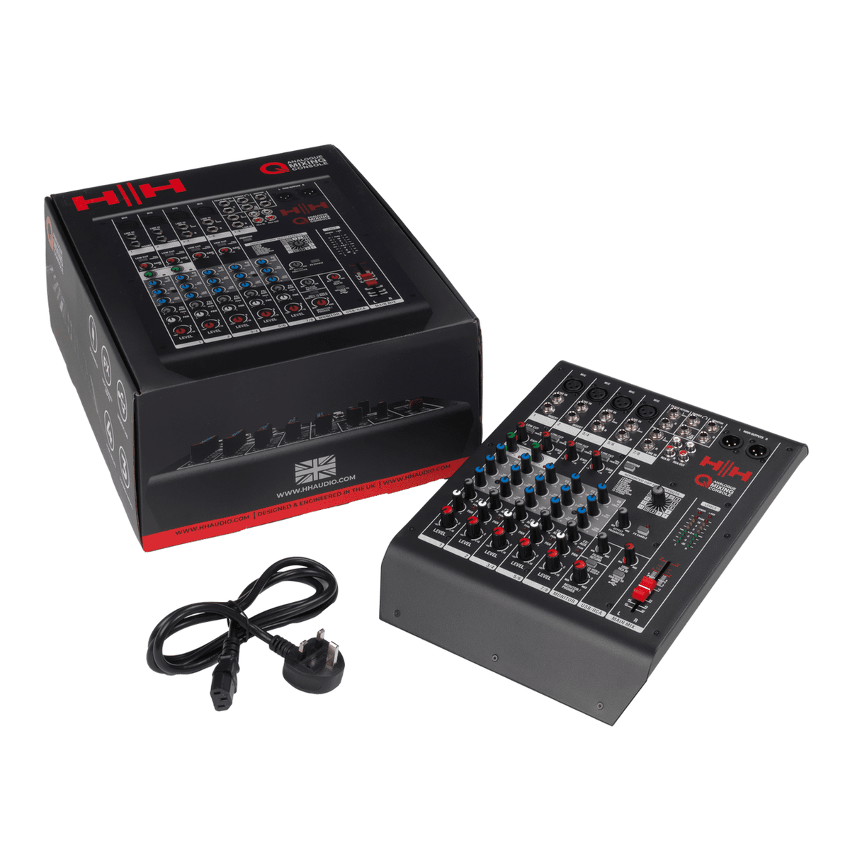 HH Audio Q-Series Q8FX - Professional 8-Channel Analogue Mixer with DSP 7