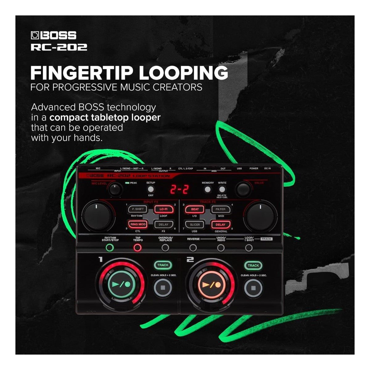 RC-202 Fingertip Looping Image