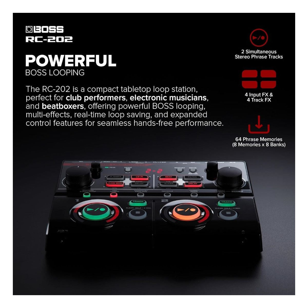 RC-202 Powerful BOSS Looping Image