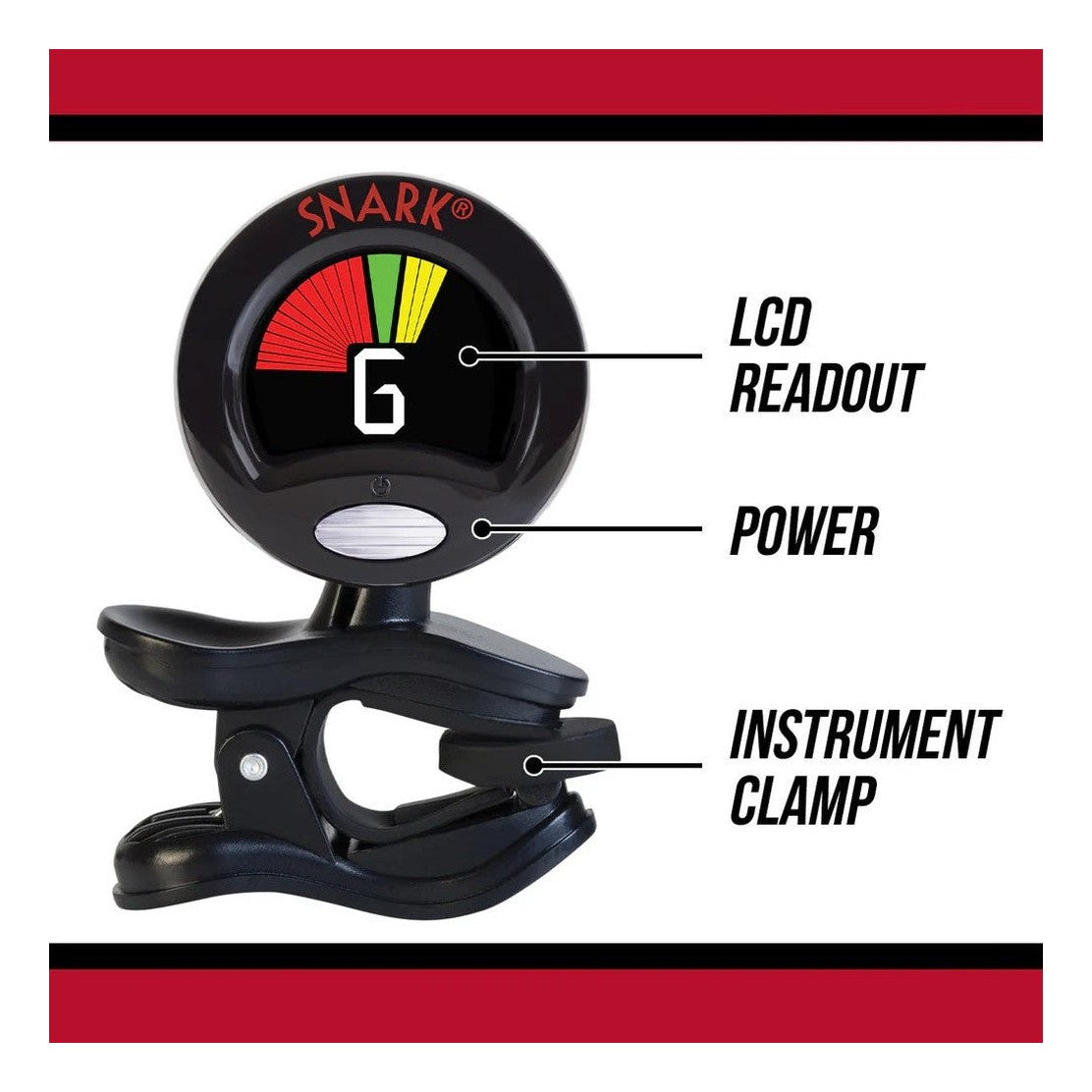 Snark SN6X Clip On Ukulele Tuner - Black 4