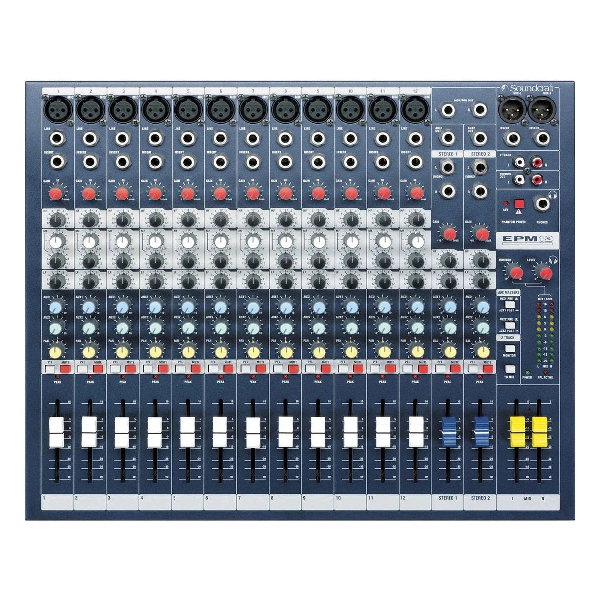 Soundcraft EPM12 Professional 12-Channel Analogue Mixing Desk 1