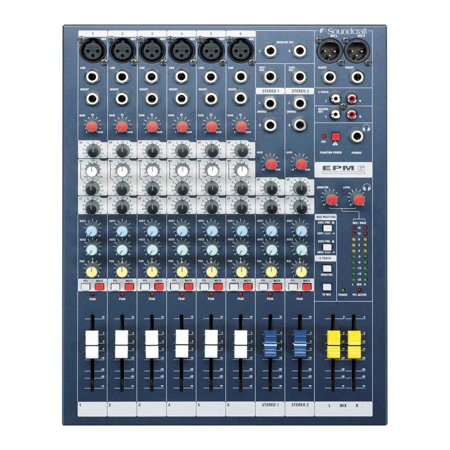 Soundcraft EPM6 Professional 6-Channel Analogue Mixing Desk 1