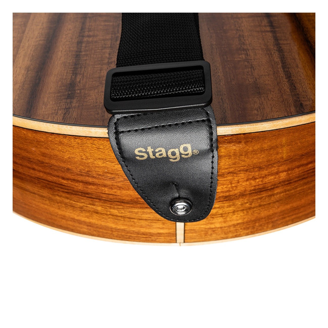 Stagg Essential Nylon Guitar Strap - Black 4