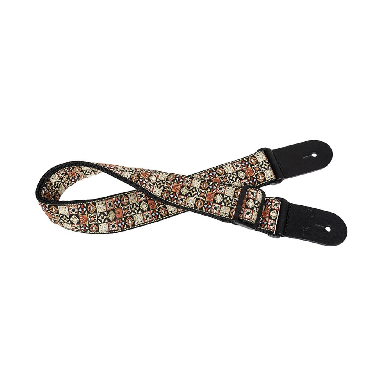 Stagg Woven Guitar Strap - Hootenanny Yellow 1