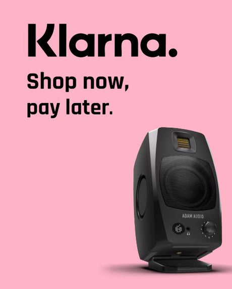 Shop now for your speakers and pay in three payments using Klarna