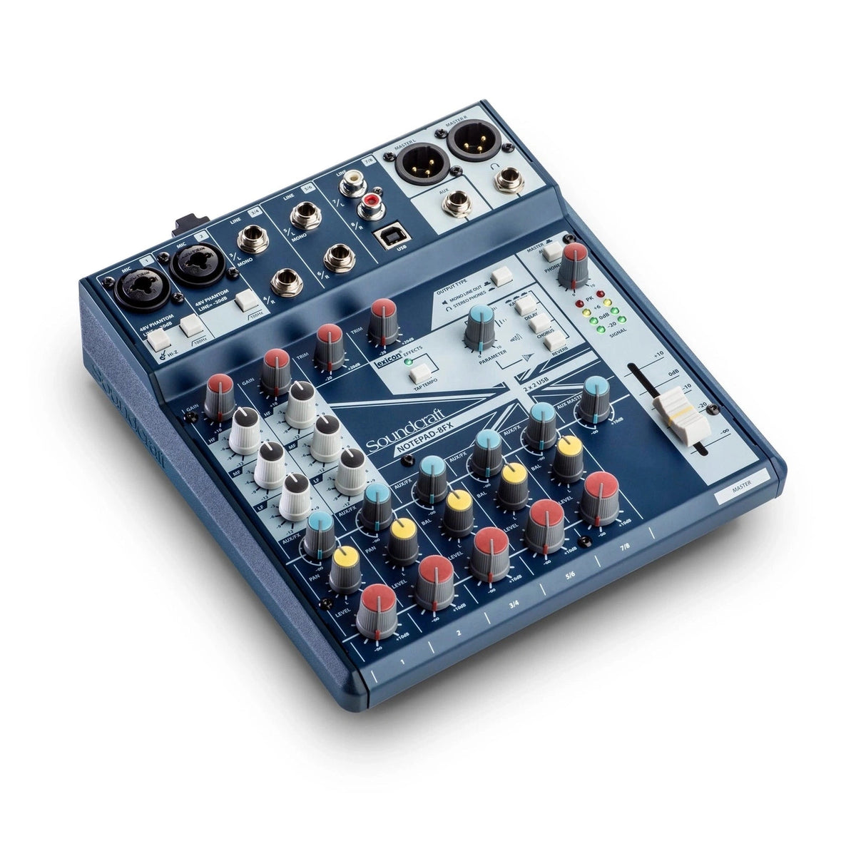 Soundcraft Notepad-8FX Compact Analogue Mixer with FX & USB Interface 2