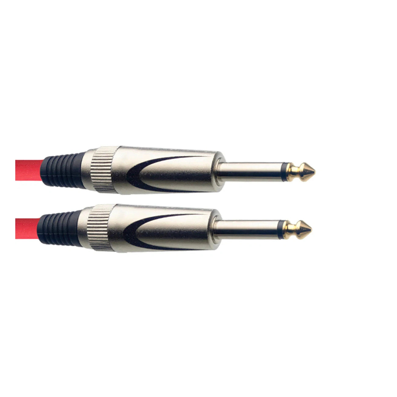 Stagg SGC3DL CRD Deluxe Instrument Cable, Mono Jack-Mono Jack — 3M Red 2