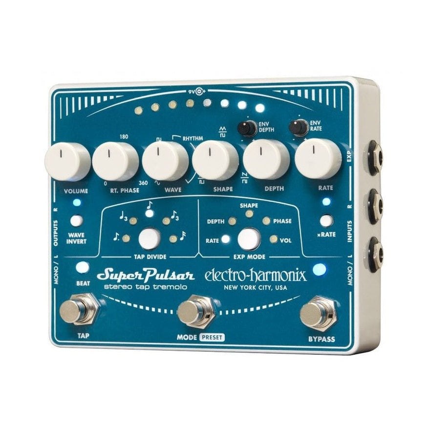 Electro-Harmonix Super Pulsar - Stereo Tap Tremolo Pedal 1