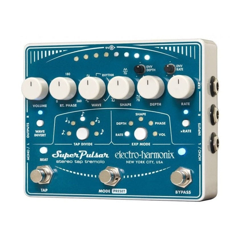 Electro-Harmonix Super Pulsar - Stereo Tap Tremolo Pedal 1