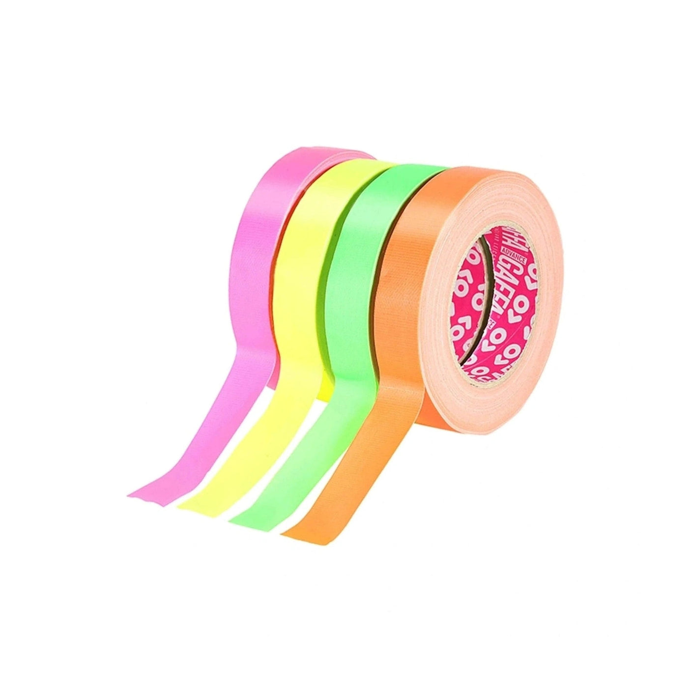 Advance Gaffa AT215 Fluorescent Pink UV Glow Cloth Tape 19mm x 25m 4