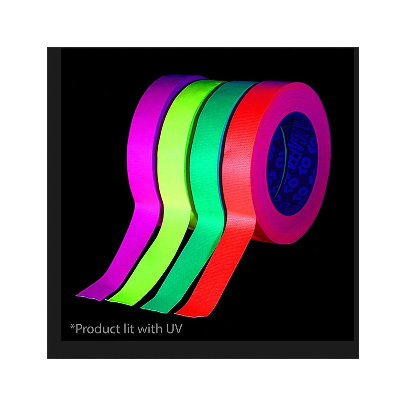 Advance Gaffa AT215 Fluorescent Pink UV Glow Cloth Tape 19mm x 25m 5