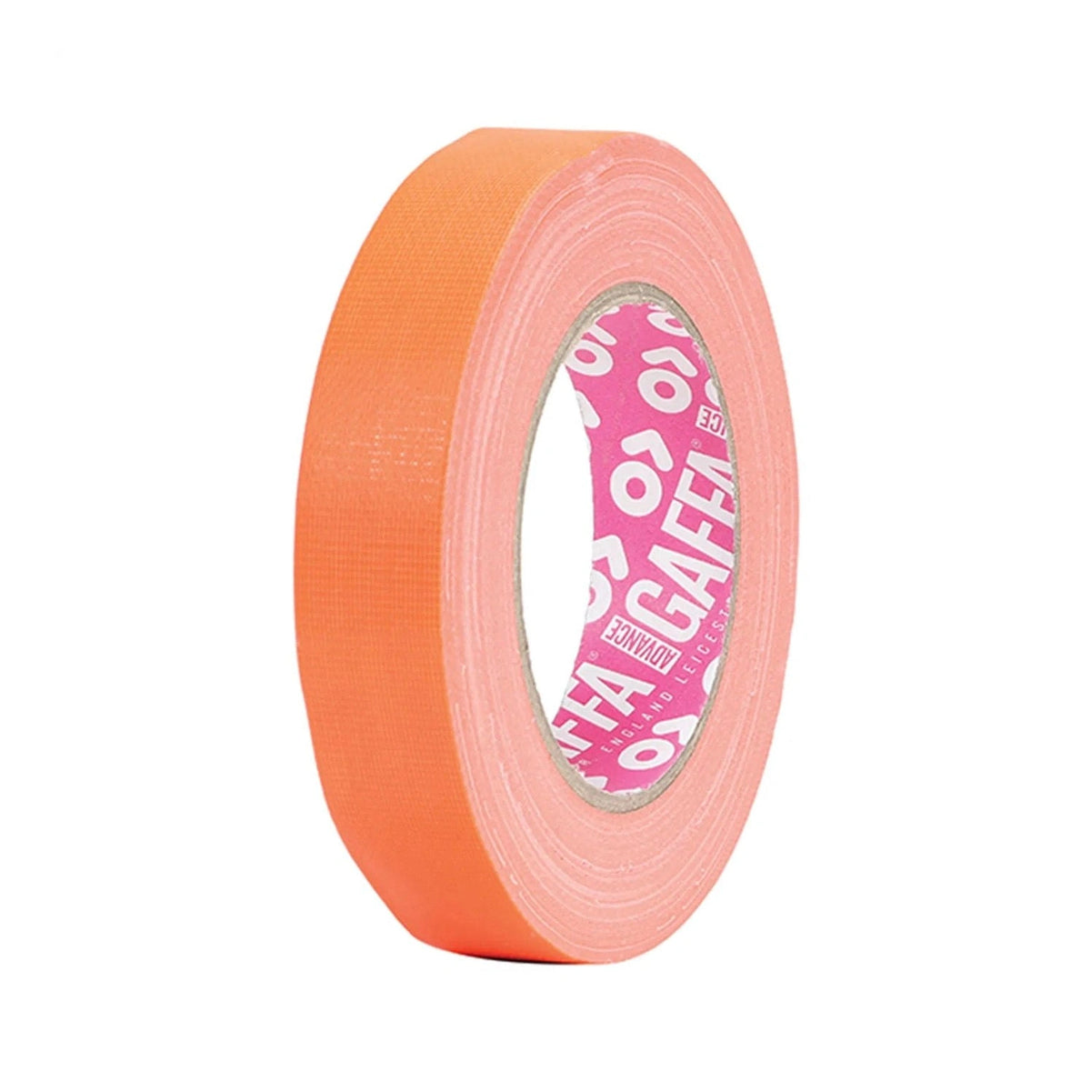 Advance Gaffa AT215 Fluorescent Orange UV Glow Cloth Tape 19mm x 25m 1