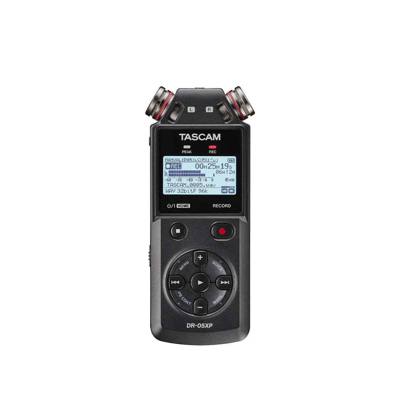 Tascam DR-05XP 32-Bit Float Stereo Handheld Audio Recorder & USB-C Audio Interface 1