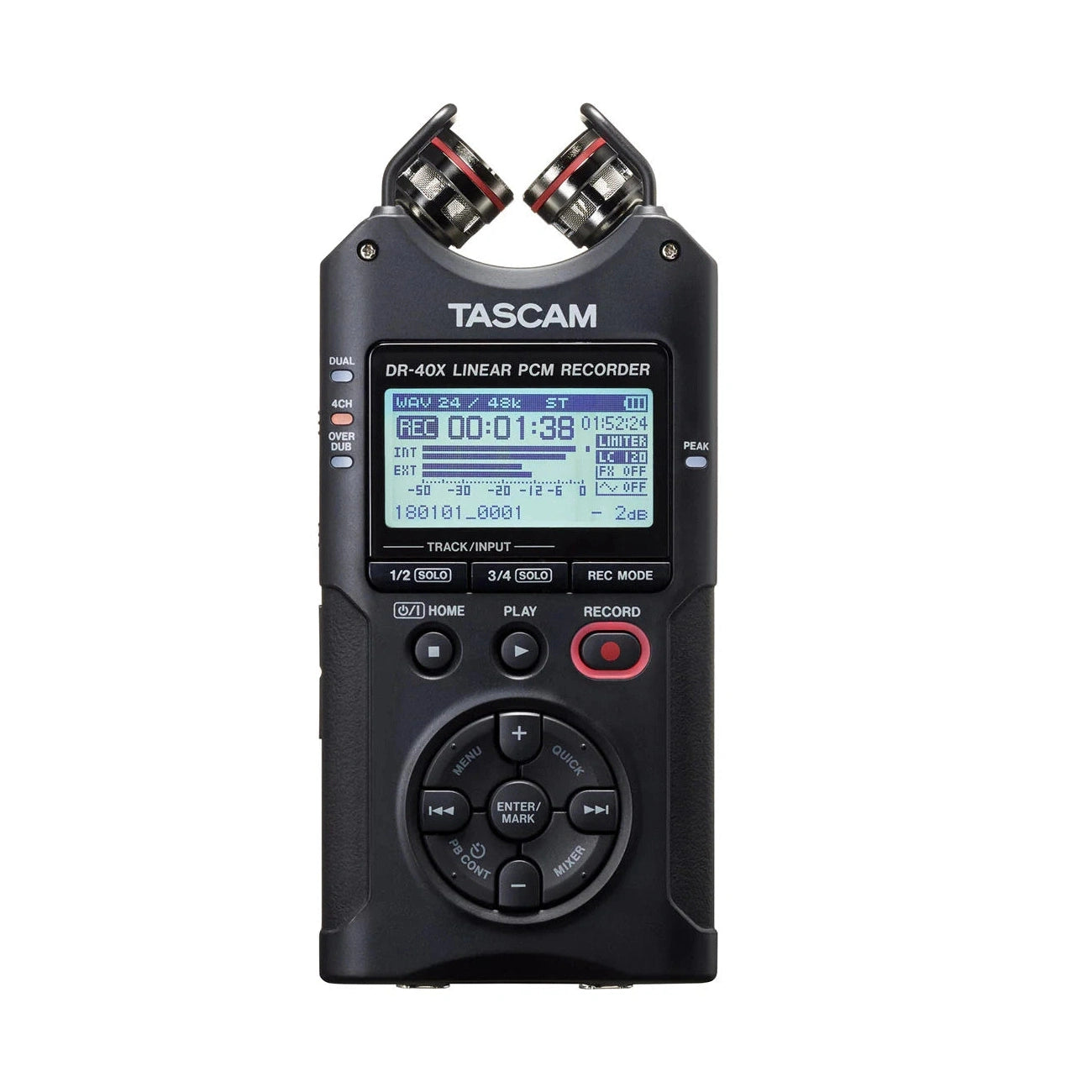 Tascam DR-40X 4-Track Portable Digital Audio Recorder & USB Interface 1