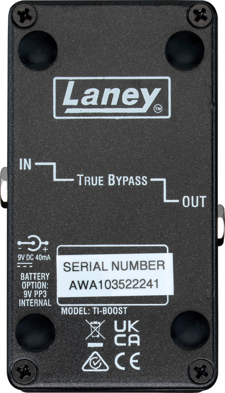 Black Country Customs by Laney - TI-BOOST Signature Boost / Overdrive Pedal 4