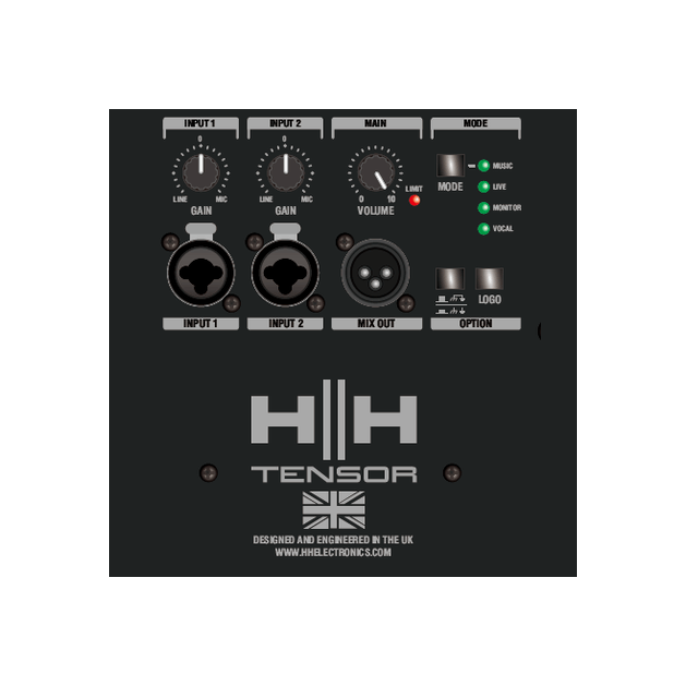 HH TRE-1201 12" Active PA Speakers & Q8FX 8-Channel Mixer Bundle 4