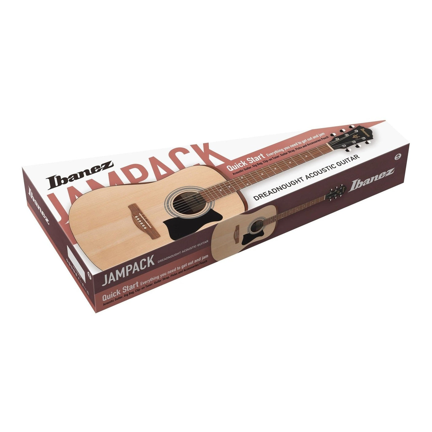 Ibanez V54NJP Dreadnought Acoustic Guitar Jam Pack, Weathered Black 6